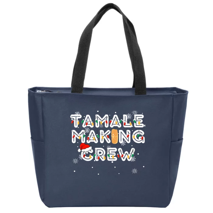 Christmas Tamale Making Crew Zip Tote Bag