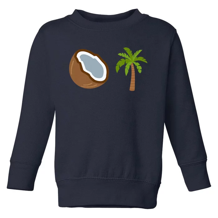 Coconut Tree Meme Patriotic Kamala Statement Usa Democrat Toddler Sweatshirt