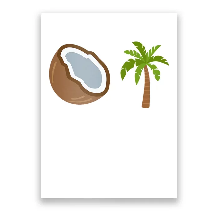 Coconut Tree Meme Patriotic Kamala Statement Usa Democrat Poster