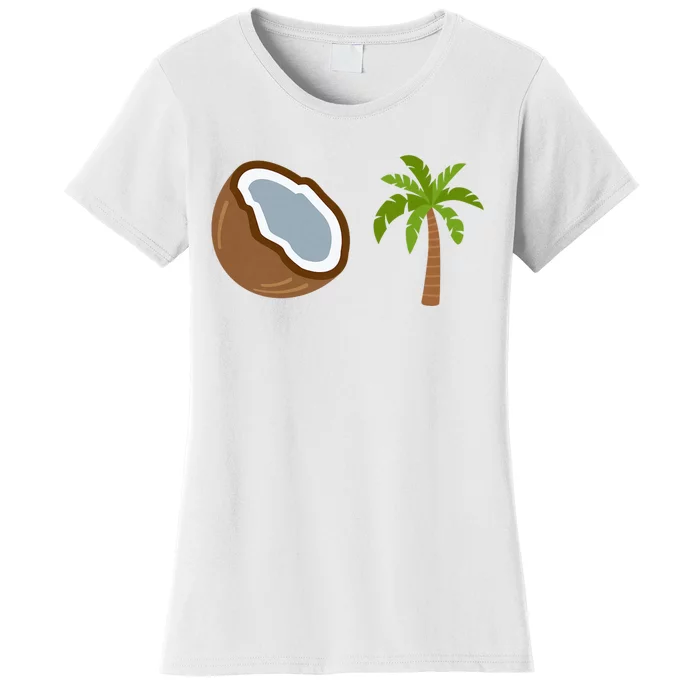 Coconut Tree Meme Patriotic Kamala Statement Usa Democrat Women's T-Shirt