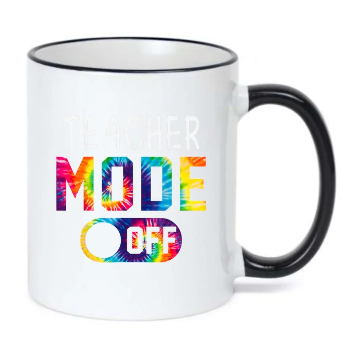 CTE Teacher Mode Off Happy Last Day Of School Tie Dye Summer Black Color Changing Mug