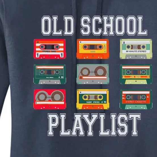 Cassette Tapes Mixtapes 1980s Radio Music Old School Women's Pullover Hoodie