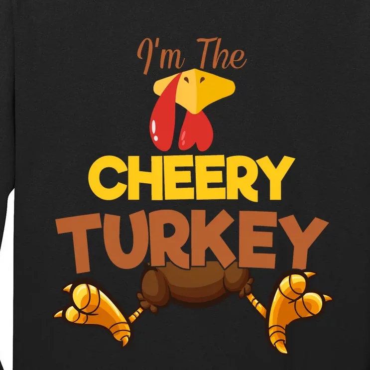 Cheery Turkey Matching Family Group Thanksgiving Gifts Tall Long Sleeve T-Shirt