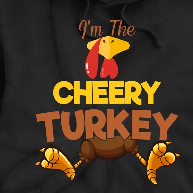 Cheery Turkey Matching Family Group Thanksgiving Gifts Tie Dye Hoodie