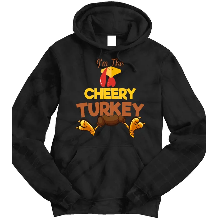 Cheery Turkey Matching Family Group Thanksgiving Gifts Tie Dye Hoodie