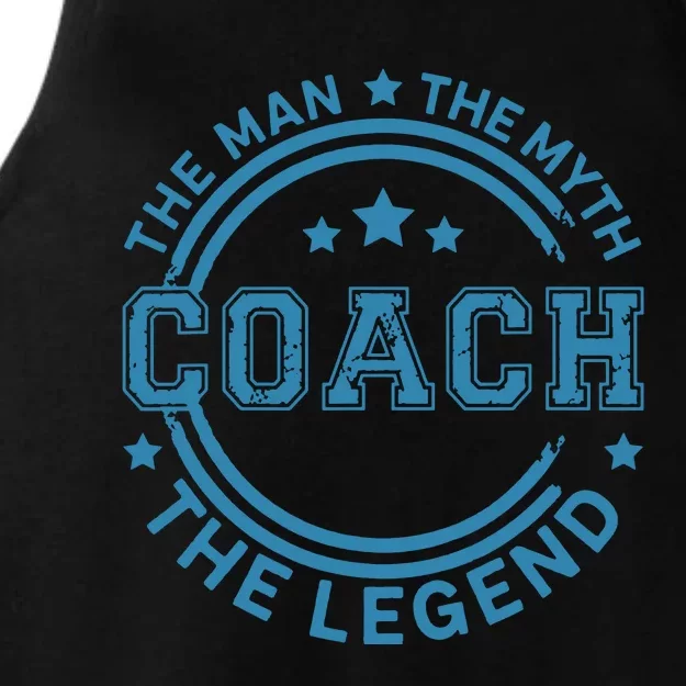 Coach The Man The Myth The Legend Men Coach Gift Ladies Tri-Blend Wicking Tank