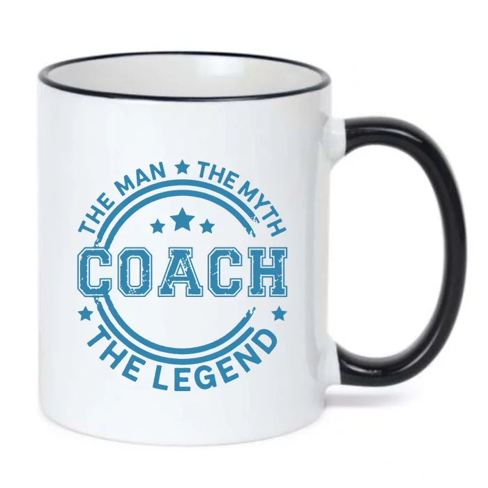 Coach The Man The Myth The Legend Men Coach Gift Black Color Changing Mug