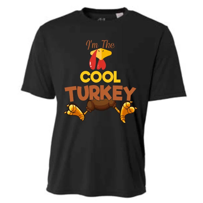 Cool Turkey Matching Family Group Thanksgiving Gifts Cooling Performance Crew T-Shirt