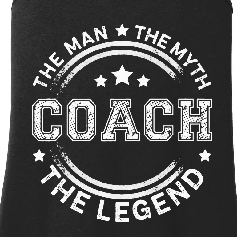 Coach The Man The Myth The Legend Men Coach Gift Ladies Essential Tank