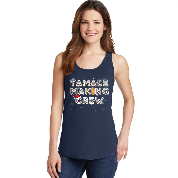 Christmas Tamale Making Crew Ladies Essential Tank