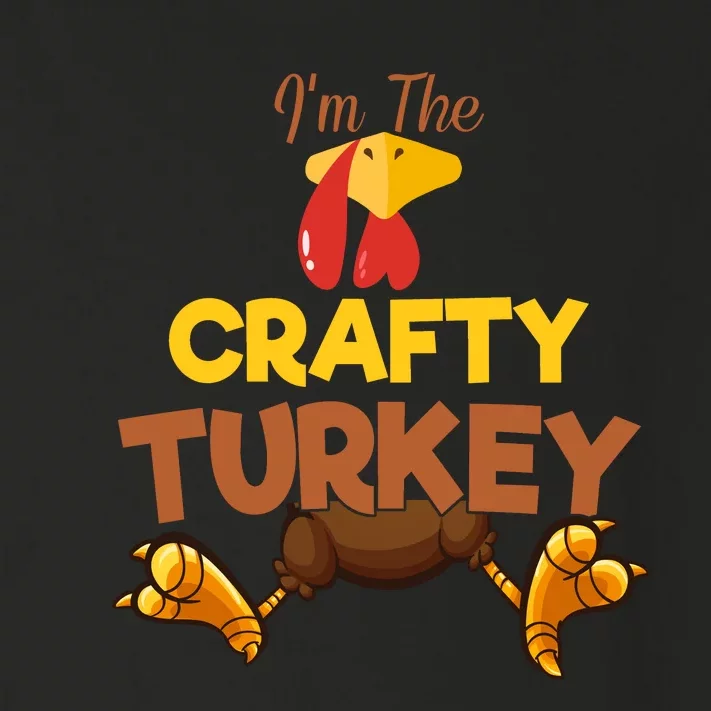 Crafty Turkey Matching Family Group Thanksgiving Gifts Toddler Long Sleeve Shirt