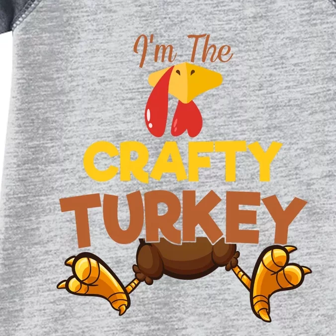 Crafty Turkey Matching Family Group Thanksgiving Gifts Infant Baby Jersey Bodysuit