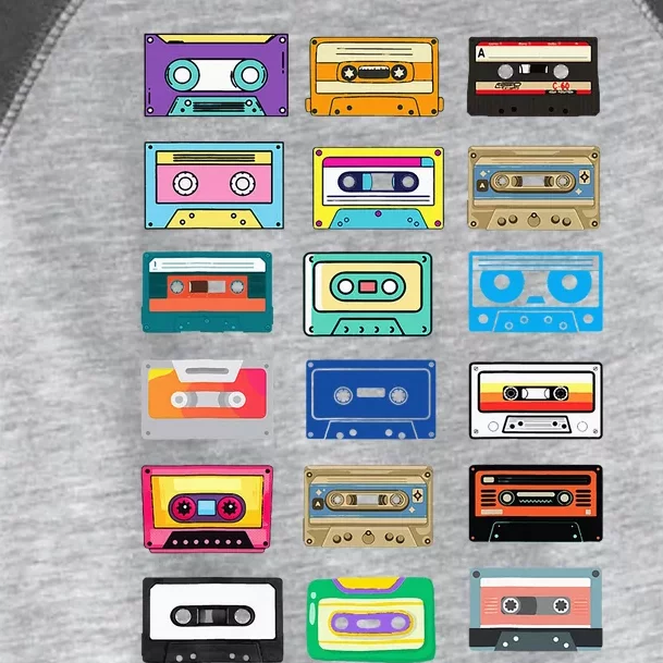 Cassette Tapes Mixtapes 1980s 1990s Radio Music Toddler Fine Jersey T-Shirt