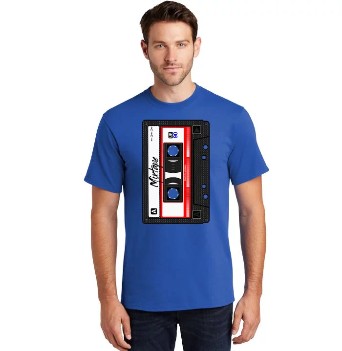 Cassette Tape Music Mix Audio 90s Party 80s Outfit Cassette Tall T-Shirt