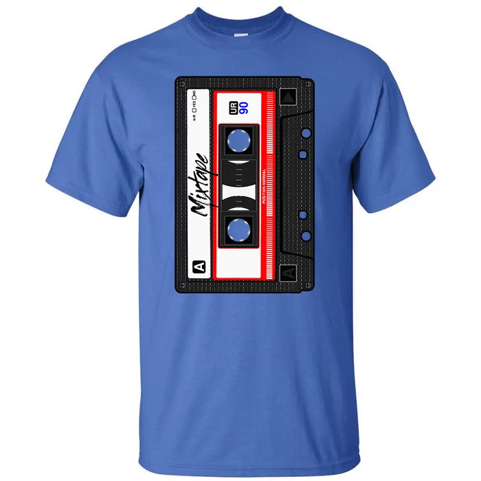 Cassette Tape Music Mix Audio 90s Party 80s Outfit Cassette Tall T-Shirt