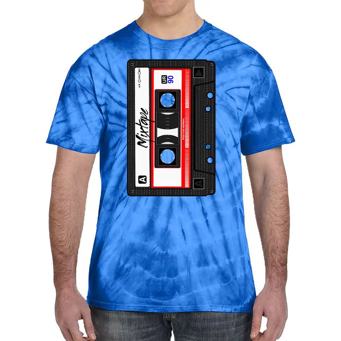 Cassette Tape Music Mix Audio 90s Party 80s Outfit Cassette Tie-Dye T-Shirt