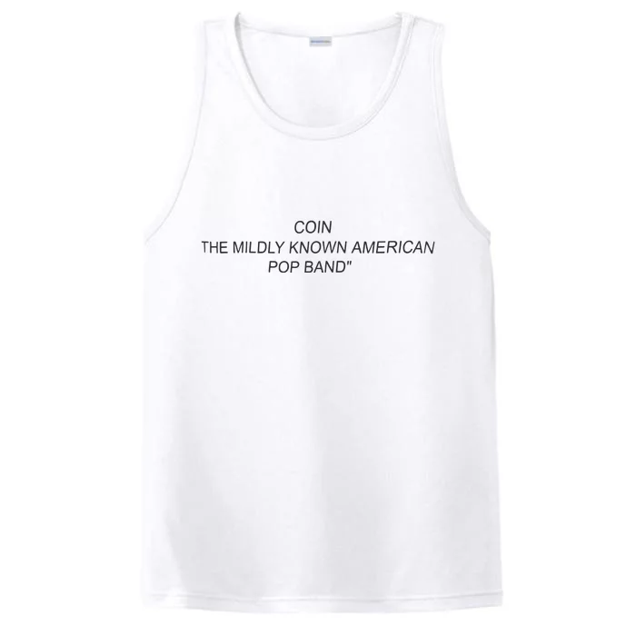 Coin The Mildly Known American Pop Band Performance Tank