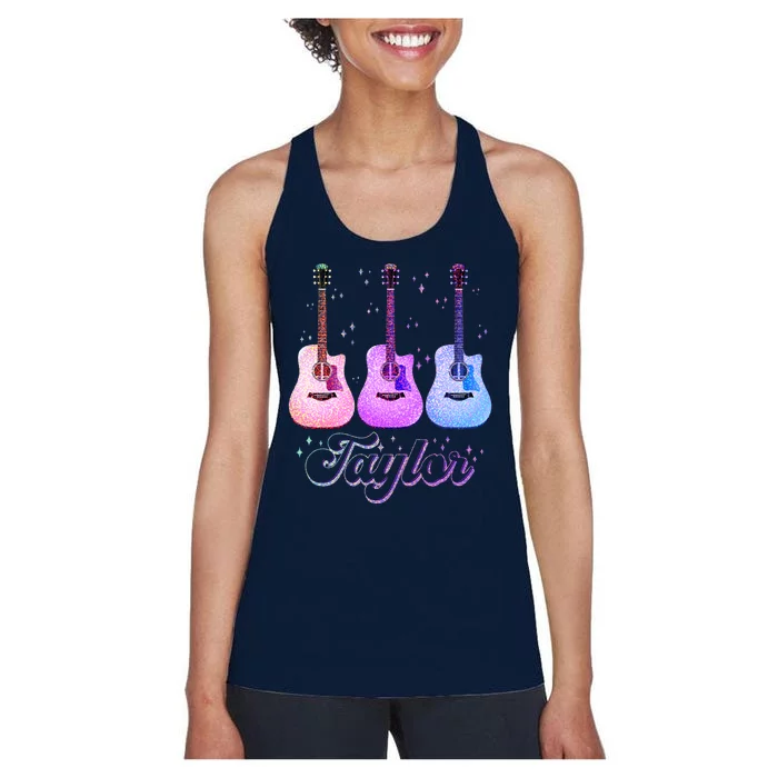 Cute Taylor Music Fan Lover Women's Racerback Tank