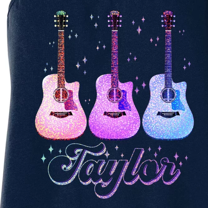 Cute Taylor Music Fan Lover Women's Racerback Tank