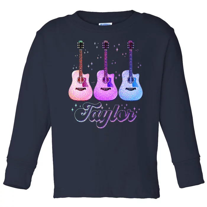 Cute Taylor Music Fan Lover Toddler Long Sleeve Shirt