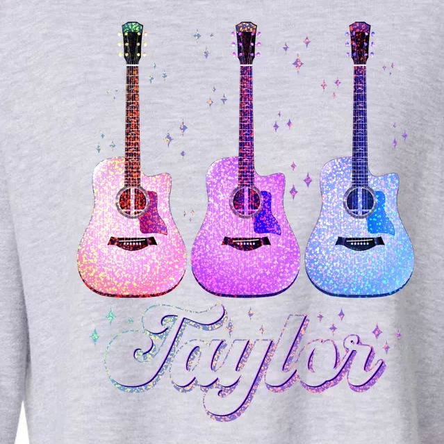 Cute Taylor Music Fan Lover Cropped Pullover Crew