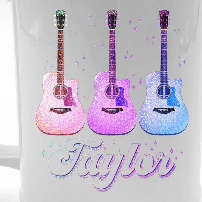 Cute Taylor Music Fan Lover Front & Back Beer Stein