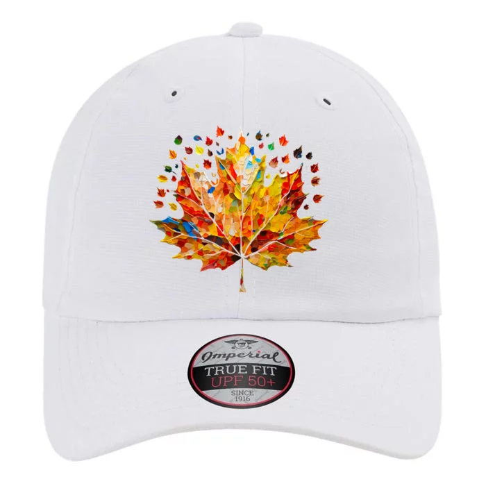 Colorful Thanksgiving Maple Leaf Fall Harvest Seasonal The Original Performance Cap