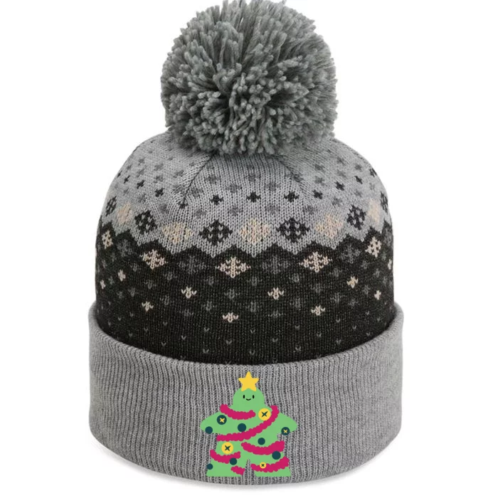 Christmas Tree Meeple The Baniff Cuffed Pom Beanie