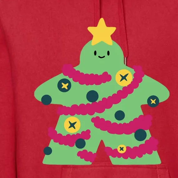 Christmas Tree Meeple Premium Hoodie