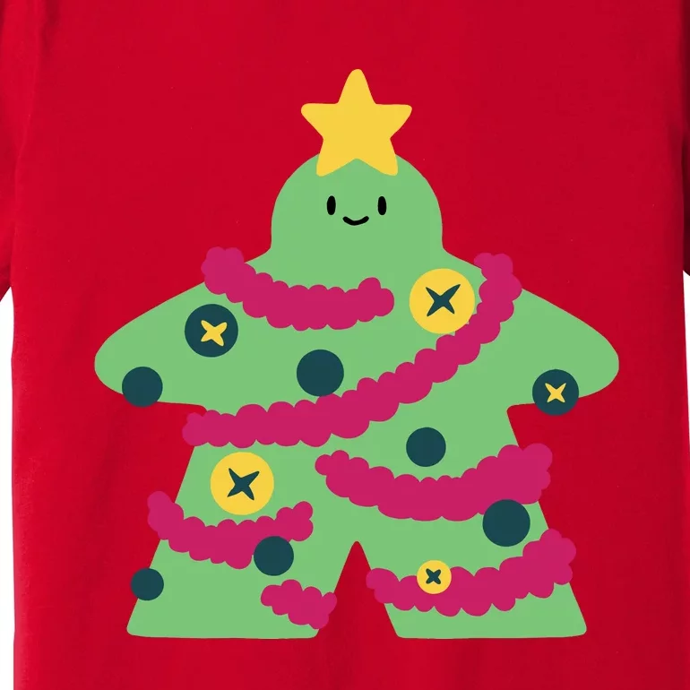 Christmas Tree Meeple Premium T-Shirt