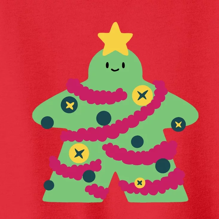 Christmas Tree Meeple Toddler T-Shirt