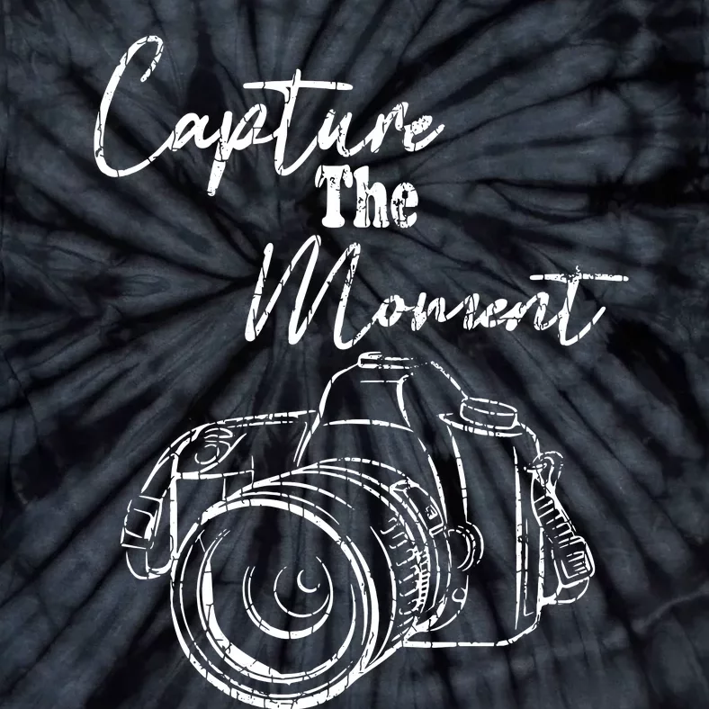 Capture The Moment Funny Photography Photographer Graphic Tie-Dye T-Shirt