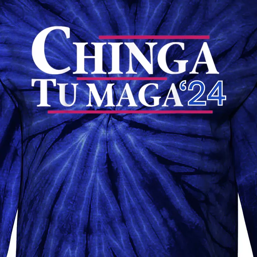 Chinga Tu Maga Tie-Dye Long Sleeve Shirt