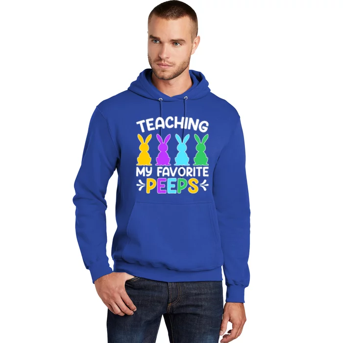 Cute Teaching My Favorite Peeps Happy Easter Day Teacher Hoodie