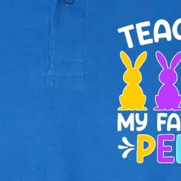 Cute Teaching My Favorite Peeps Happy Easter Day Teacher Softstyle Adult Sport Polo