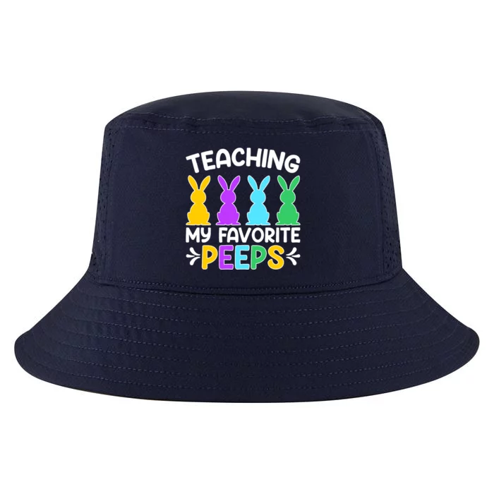 Cute Teaching My Favorite Peeps Happy Easter Day Teacher Cool Comfort Performance Bucket Hat