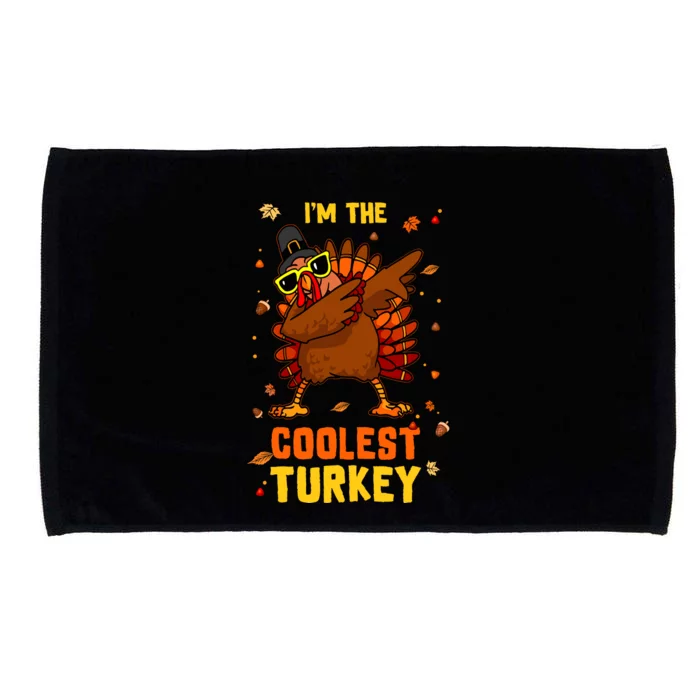 Coolest Turkey Matching Family Group Thanksgiving Party Pj Microfiber Hand Towel