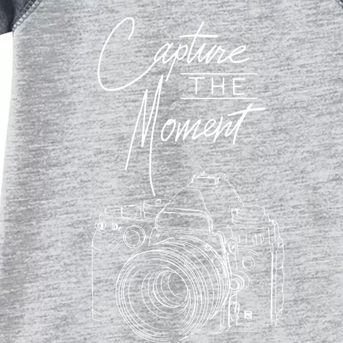 Capture The Moment Camera Photography For Photographer Infant Baby Jersey Bodysuit