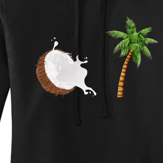 Coconut Tree Meme Patriotic Kamala Statement Usa Democrat Women's Pullover Hoodie