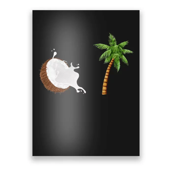 Coconut Tree Meme Patriotic Kamala Statement Usa Democrat Poster