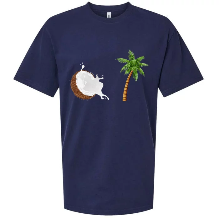 Coconut Tree Meme Patriotic Kamala Statement Usa Democrat Sueded Cloud Jersey T-Shirt