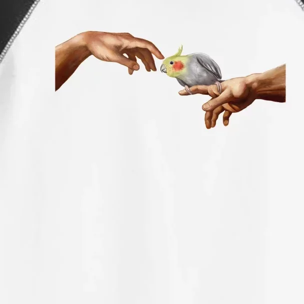 Cockatiel Touch Michelangelo Birb Parrot Hand Scritch Toddler Fine Jersey T-Shirt