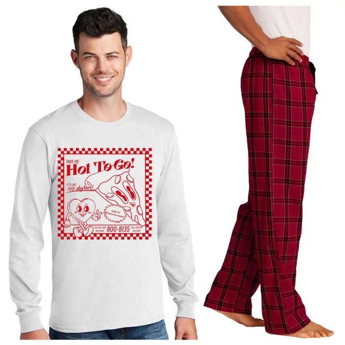 Chappell The Midwest Call Me Hot Retro Pizza Hot To Go Long Sleeve Pajama Set