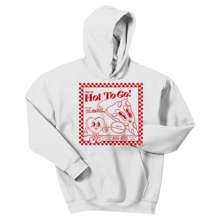 Chappell The Midwest Call Me Hot Retro Pizza Hot To Go Kids Hoodie