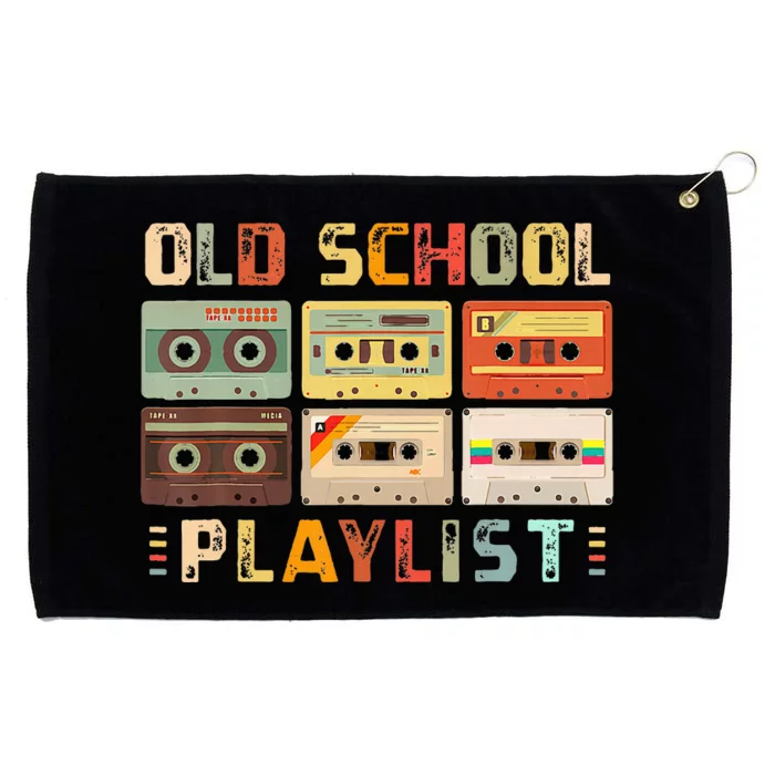 Cassette Tape Music 80s Retro Old School Playlist Grommeted Golf Towel