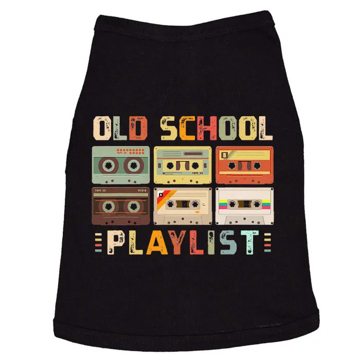 Cassette Tape Music 80s Retro Old School Playlist Doggie Tank