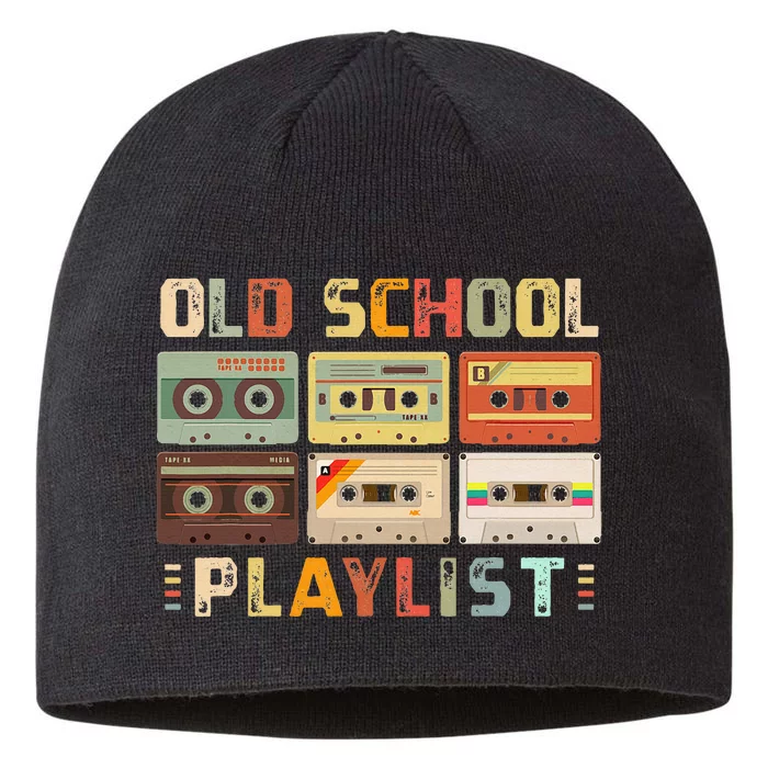 Cassette Tape Music 80s Retro Old School Playlist 8 1/2in Sustainable Knit Beanie