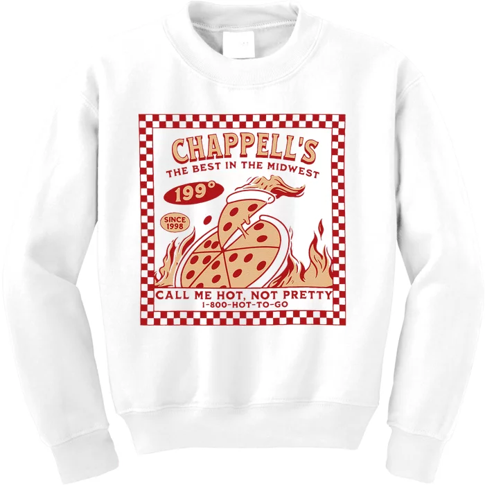 Chappell The Midwest Call Me Hot Retro Pizza Hot To Go Gift Kids Sweatshirt