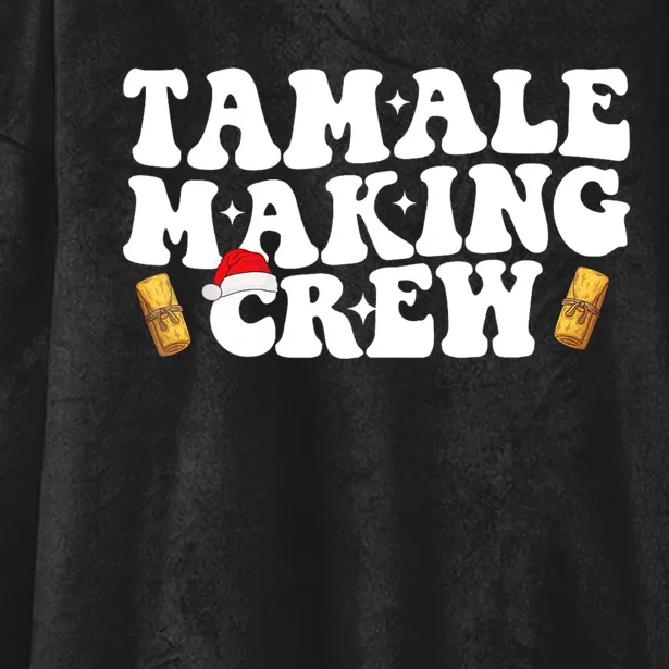 Christmas Tamale Making Crew Funny Tamale Squad Lover Food Hooded Wearable Blanket