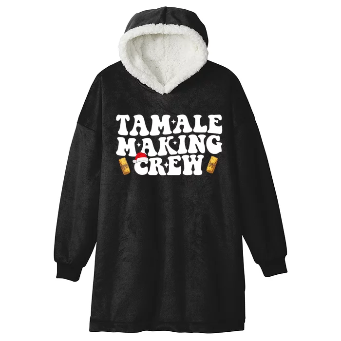 Christmas Tamale Making Crew Funny Tamale Squad Lover Food Hooded Wearable Blanket